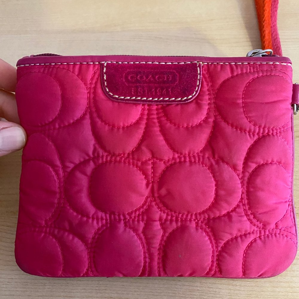 Pink Coach Wristlet - Picture 4 of 5